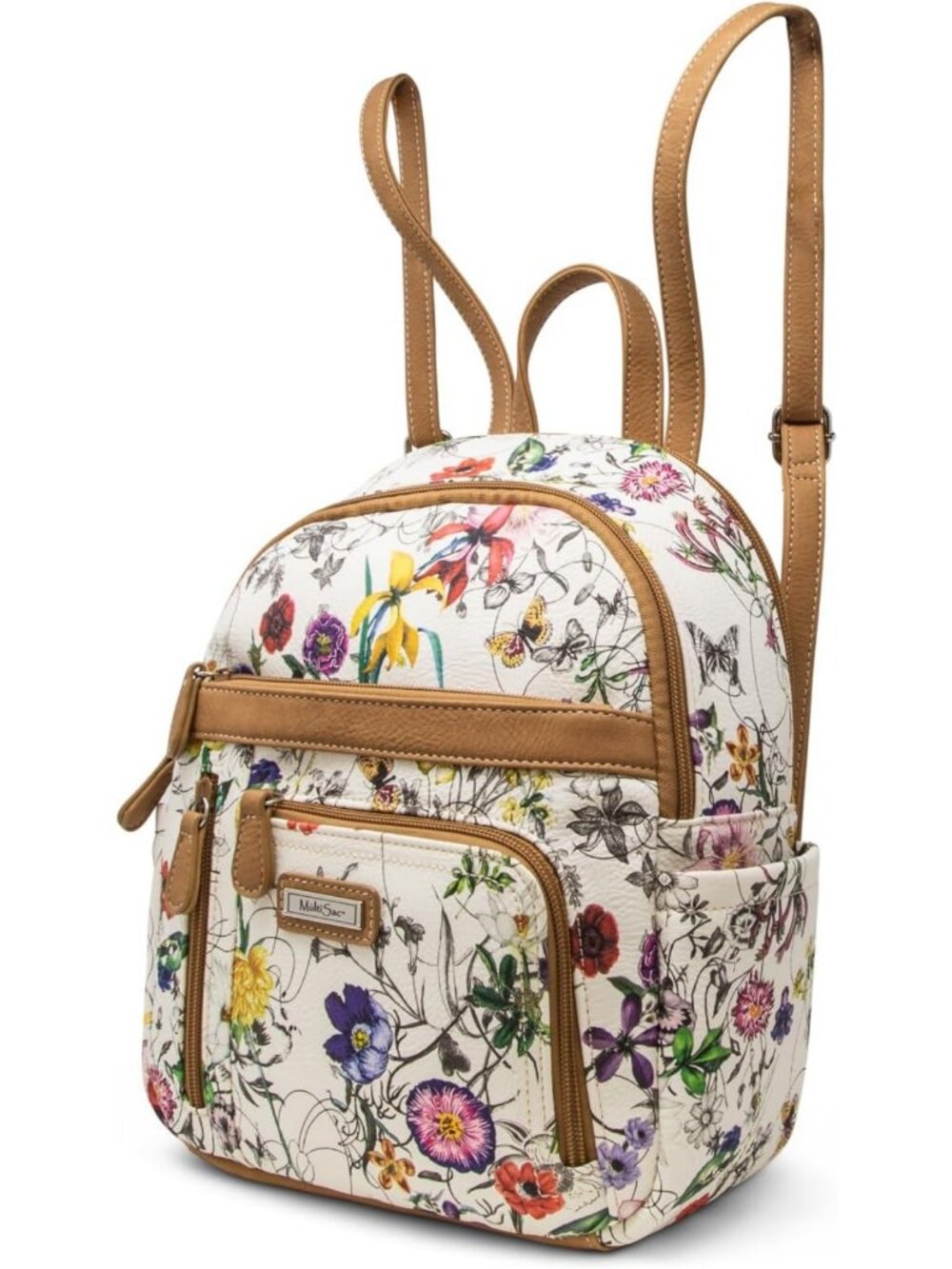 Floral Print Women's Backpack - Stylish Multi-Functional Bag, One Size